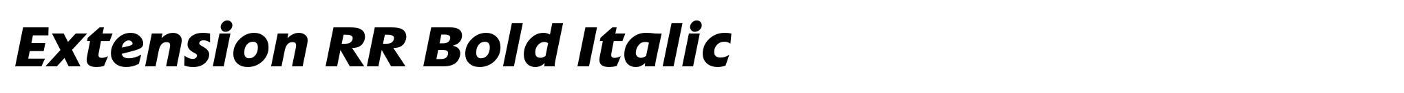 Extension RR Bold Italic image